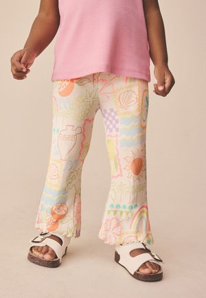 Next, REGULAR FIT - FLARE  - Pantalon classique - ecru rainbow