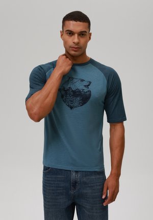 T-shirts med print - light blue grey
