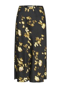 CASS - Falda acampanada - black mysterious flower