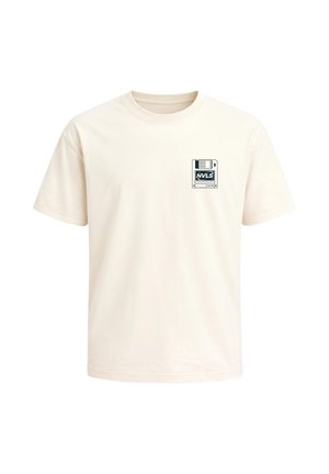 Neverless, HERREN T-SHIRT - DESIGN DIGITAL ARCHAEOLOGY - OVERSIZED RELAXED - T-Shirt print - relaxed-fit hell-beige