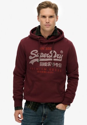 Kapuzenpullover - port red