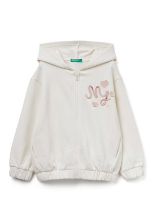 Zip-up sweatshirt - white