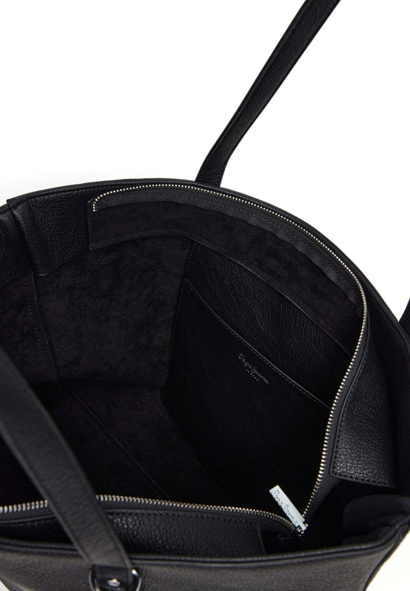 Borsa Bowling Pepe Jeans Chelsea Glossy Da Donna – Nera, Con Tracolla Regolabile E Logo Metallico