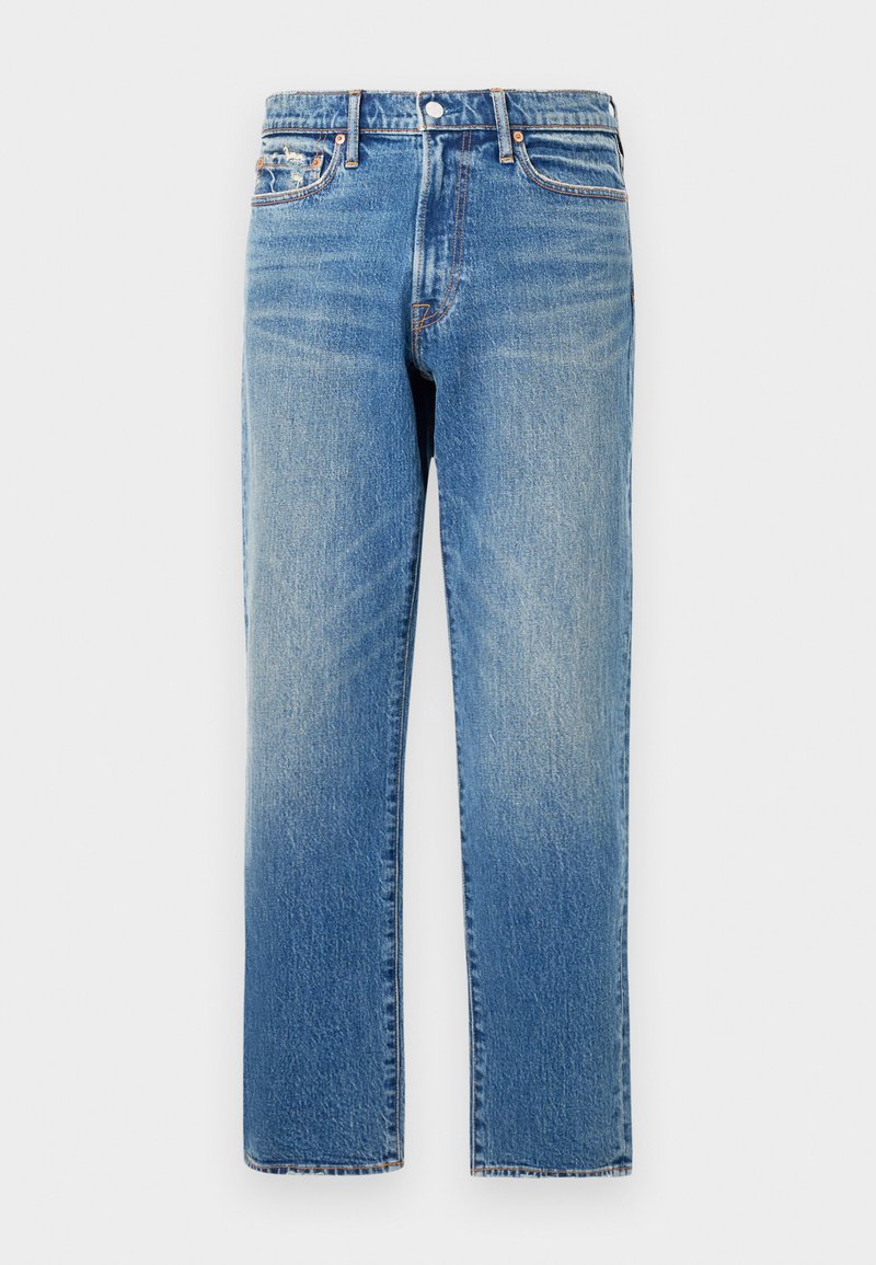 Abercrombie & Fitch Straight leg jeans blauw denim/bluedenim Abercrombie & Fitch Straight leg jeans blauw denim/bluedenim