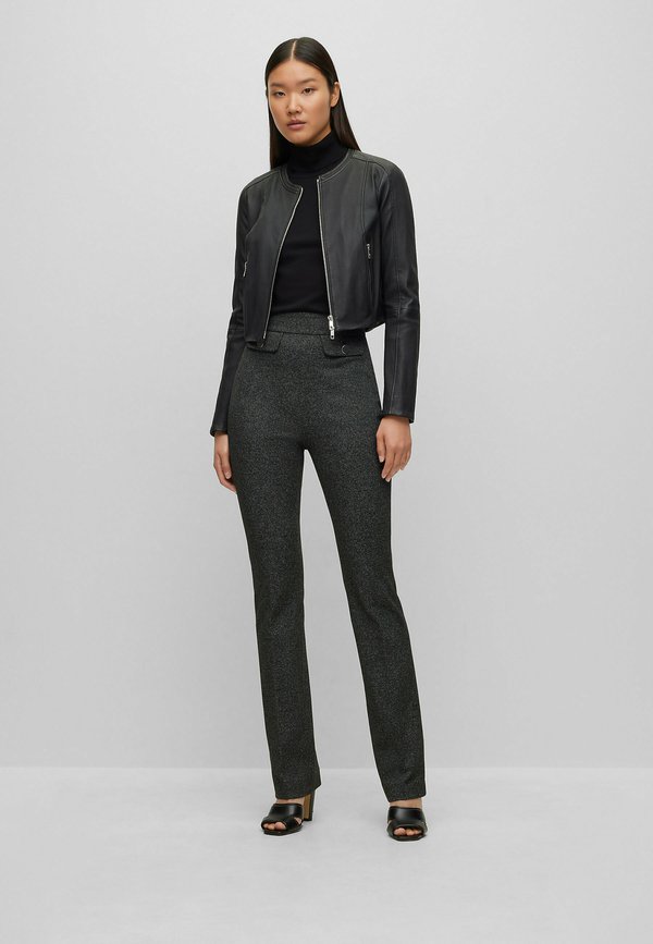 SAJOSA - Leather jacket - schwarz eins2