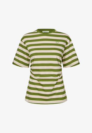 Modström, BARNEYMD T-SHIRT - Print T-shirt - silver lime stripe
