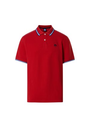 North Sails, WITH STRIPED TRIMS - Polo - molten lava