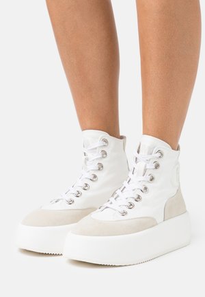 Sneakersy wysokie - white/cement