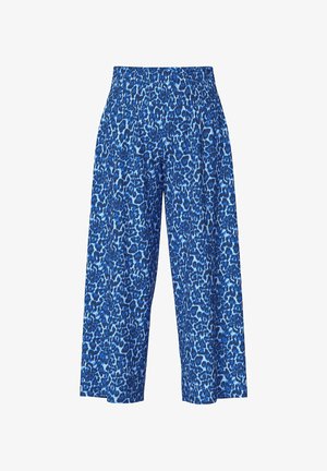 Ulla Popken, MARLENEHOSE, LEOMUSTER, WEITES BEIN, ELASTIKBUND - Nachtwäsche Hose - midnight blue