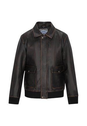 DreiMaster Leren jas - black