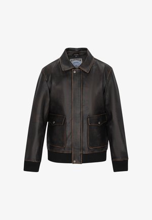 DreiMaster Lederjacke - black