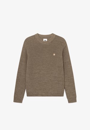 WOOD WOOD, WWHALUM CREW NECK 25488 - Trui - desert palm melange