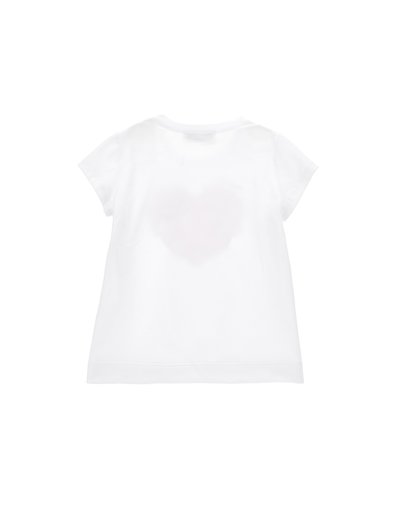 Monnalisa REGULAR TENNIS - Camiseta estampada - bianco/ciliegia