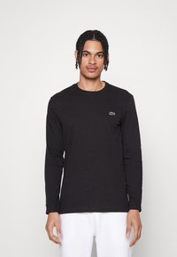 Lacoste Sport - LONG SLEEVES SPORTS T-SHIRT COTTON - T-shirt à manches longues - black Image miniature 1