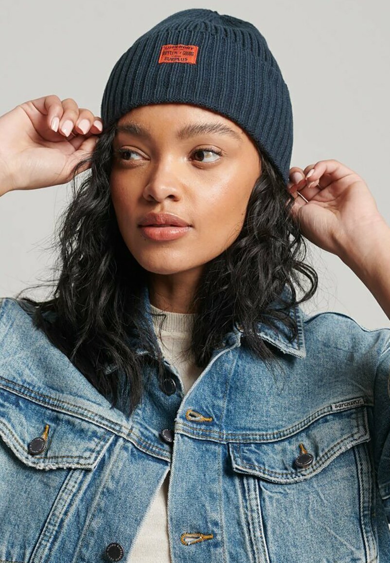 navy blue beanie women's