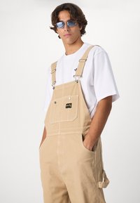 Stan Ray EARLS BIB UNISEX - Denim tuinbroek - antique khaki duck
