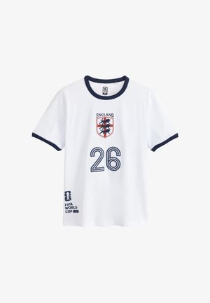 Next, REGULAR FIT - FOOTBALL RINGER T-SHIRT . - T-shirt print - white england