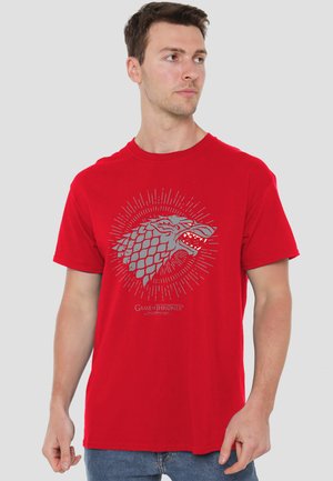 Cotton Soul, GAME OF THRONES STARK BURST SIGILS - T-Shirt print - red