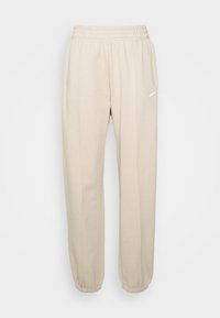 Nike Sportswear W NSW ESSNTL PANT FLC TREND - Calças de fato de treino - sanddrift/white