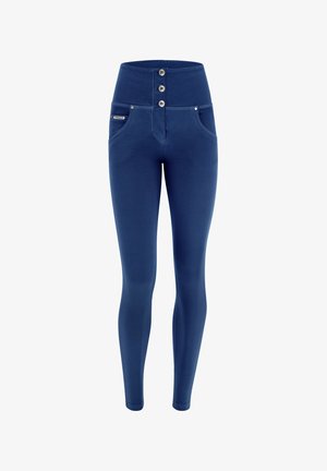 Freddy, PUSH UP NAVETTA VITA ALTA CON BOTTONI - Jeans Skinny Fit - blu