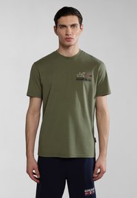 Napapijri COLVILLE - T-shirts print - green lichen