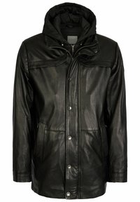 BUVILIO - Leren jas - schwarz