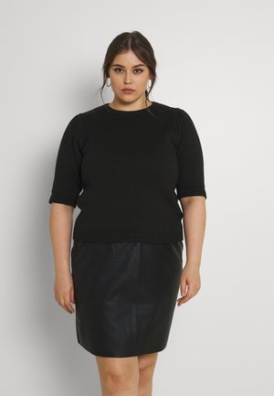 PUFF SLEEVE - T-shirt print - black