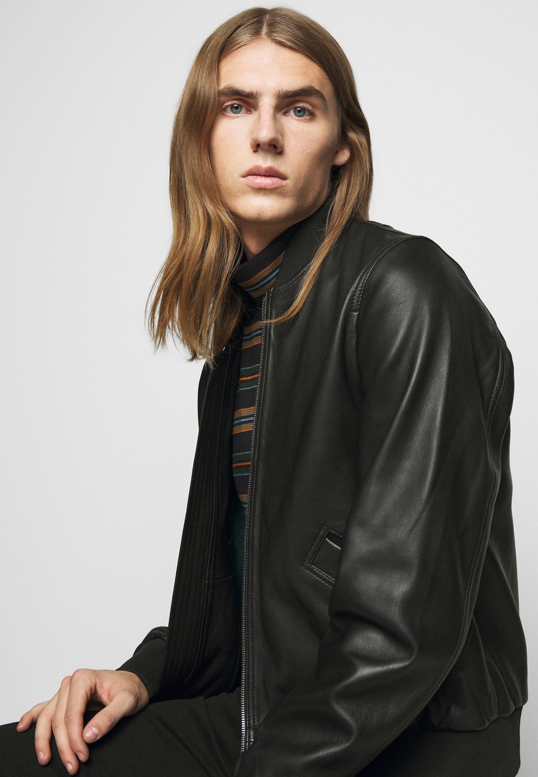paul smith black bomber jacket