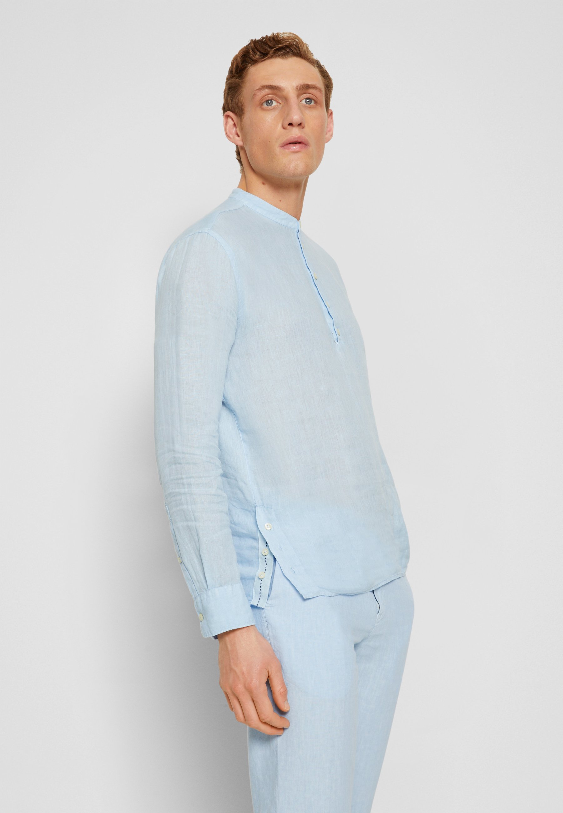 120% Lino PANTALONE UOMO - Broek - waterfall/blauw - Zalando.nl