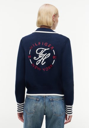Tommy Hilfiger, TOMMY HILFIGER STRICKJACKE - Vest - marine