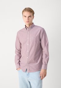 GANT REG POPLIN STRIPE - Chemise - wine red