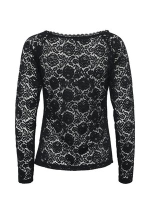 Kaffe, KAAIA LACE LONG SLEEVE - Blouse - black deep
