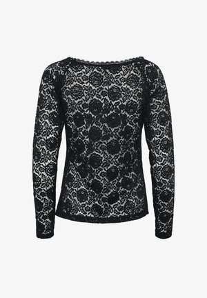 Kaffe, KAAIA LACE LONG SLEEVE - Blouse - black deep