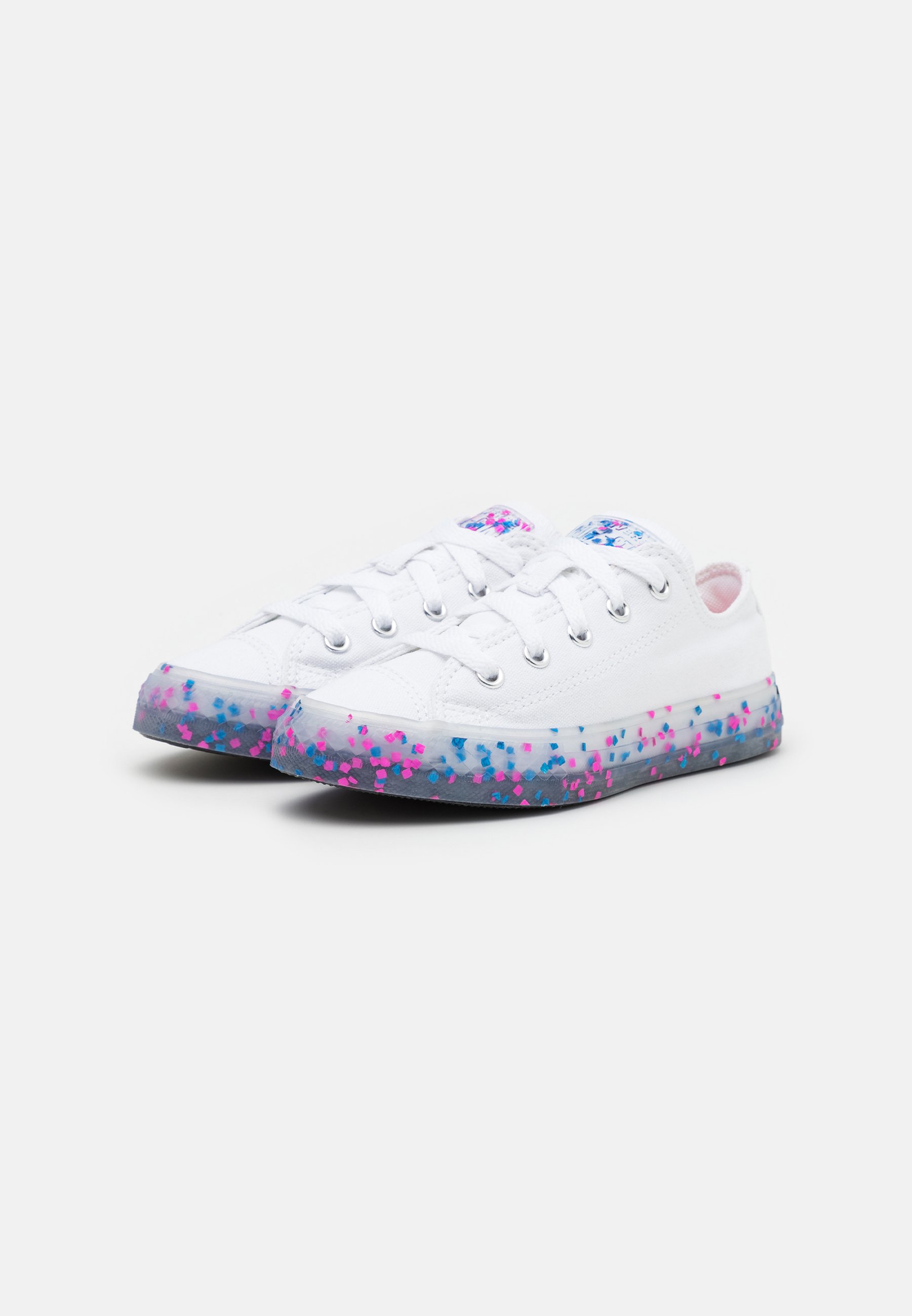 white confetti converse