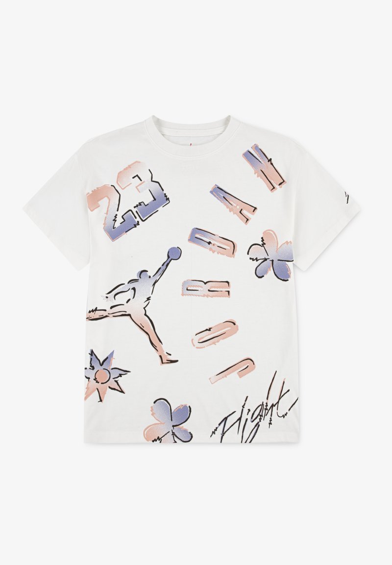 Jordan 23 THROWBACK TEE - Trükipildiga T-särk - black