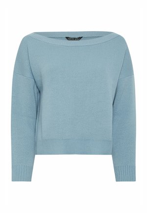 Yours Clothing, WOMEN'S JUMPERS - Striktrøje - light blue