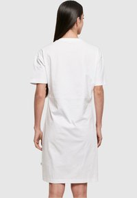 Merchcode SPRING-TULIP FLOWER SLIT  - Žerzejové šaty - white