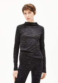 ARMEDANGELS CALUNAA ZEBRARAA - Langarmshirt - black
