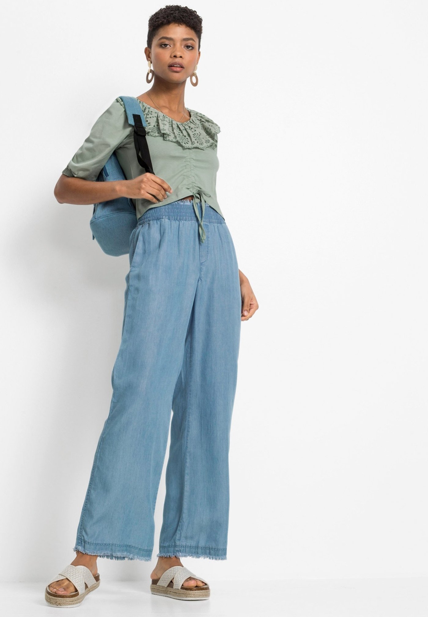 bonprix Jeans baggy - blau/denim délavé - Zalando.it