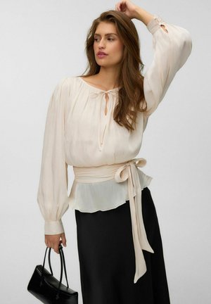 Vero Moda BLOUSE VMELISA TOP - Blouse - white swan