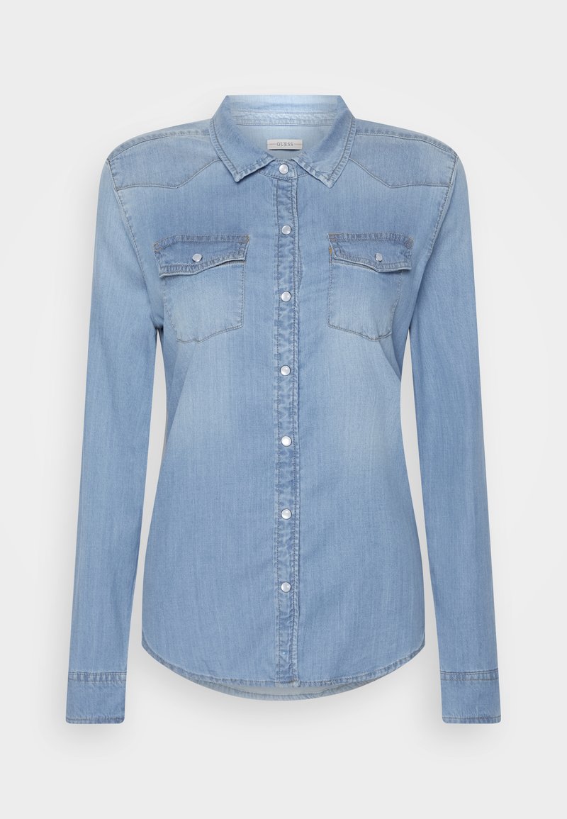 Guess - RILEY - Camisa - mid tone blue, Ampliar