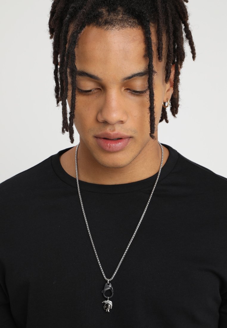 Herren Halsketten | Diesel SINGLE PENDANT Halskette black/silver-coloured/schwarz - RA89443 Herren Halsketten | Diesel SINGLE PENDANT Halskette black/silver-coloured/schwarz - RA89443