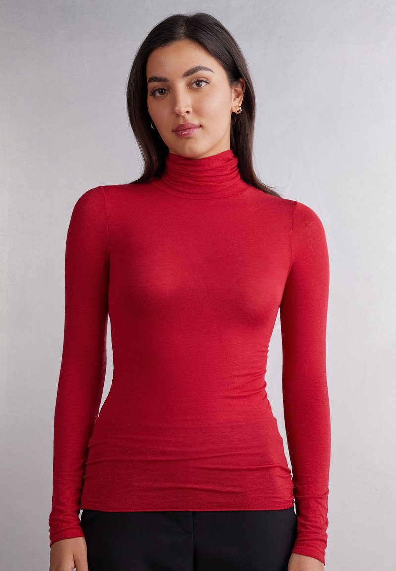 Intimissimi HOCHGESCHLOSSENES -ULTRALIGHT - Top s dlouhým rukávem - red