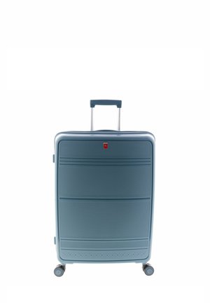 4 ROLLEN TROLLEY 75CM MIT DEHNFALTE - Wheeled suitcase - ocean blue