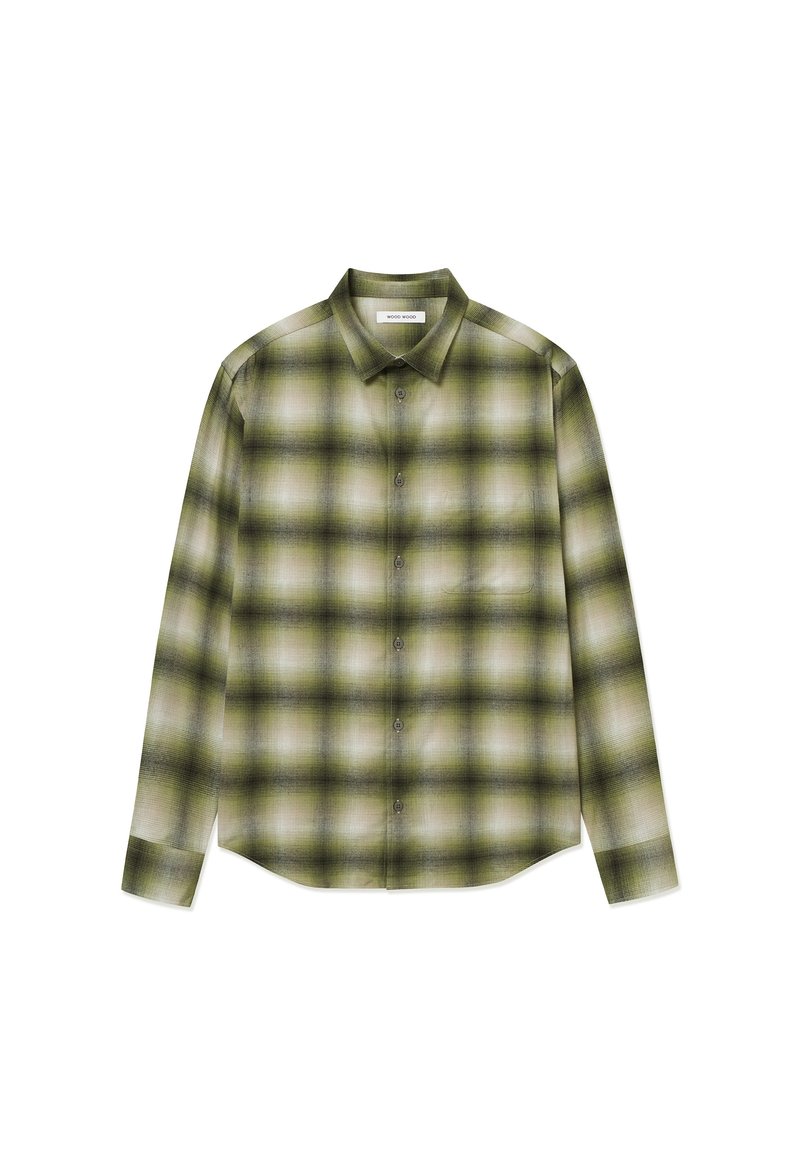 WOOD WOOD Chemise - deep lichen check