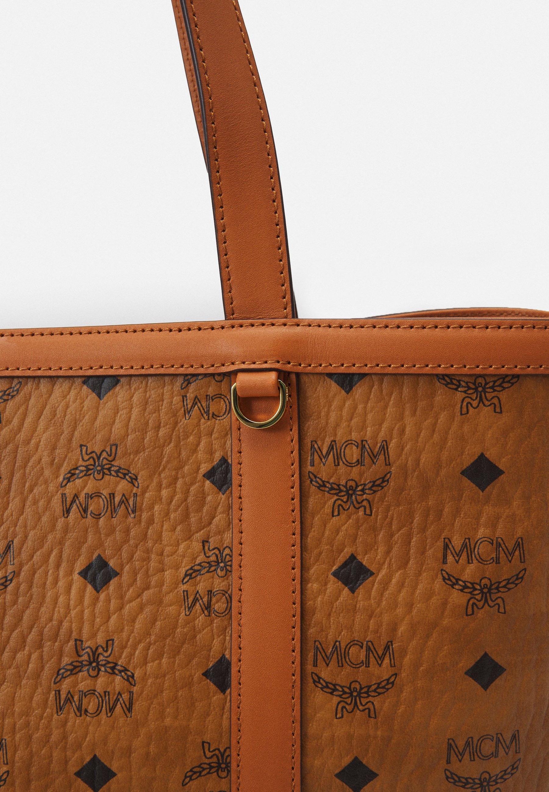 red mcm pouch