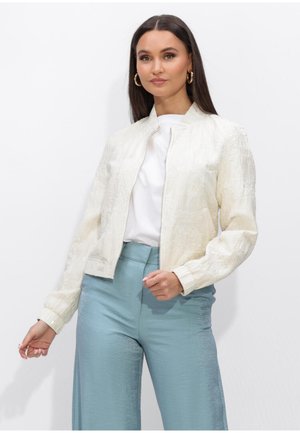 AMSTERDAM SHANTI LONG SLEEVE EMBROIDERY - Bomberjacks - cream