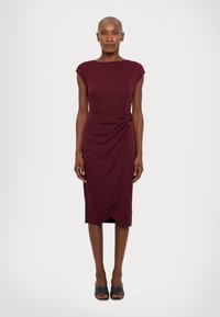 Lauren Ralph Lauren ATALIE SHORT SLEEVE DAY DRESS - Pārliekama kleita - pinot noir