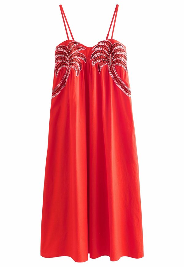 TALL FIT EMBROIDERED    - Maxikleid - orange