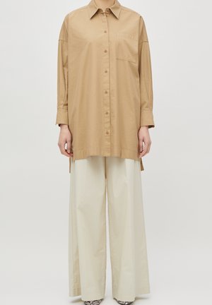 Button-down blouse - brown